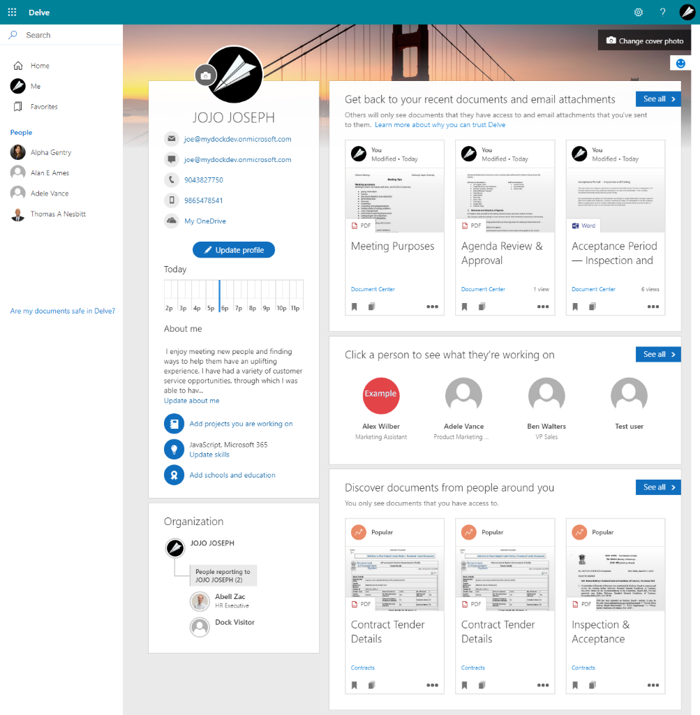 Office 365 Delve & SharePoint Management for Admins